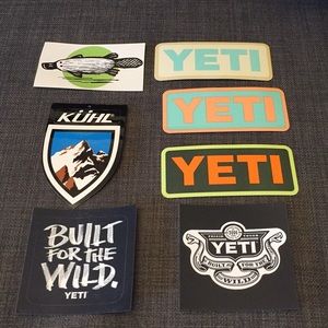 KUHL and YETI Stickers